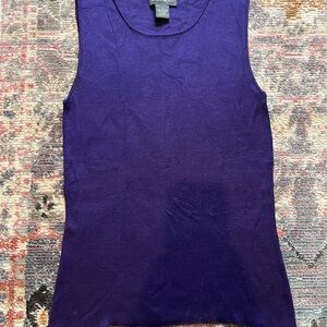 Purple banana republic 100% silk knit top